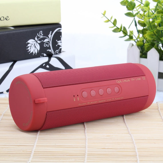 Original T2 Bluetooth Speaker Waterproof Portable Outdoor Wireless Mini Column Box Speaker Support TF card FM Stereo Hi-Fi Boxes - Ali Teq