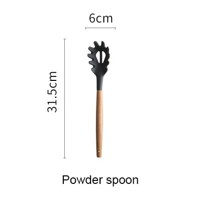 Silicone Spatula Heat-resistant Soup Spoon Non-stick Special Cooking Shovel Kitchen Tools - Ali Teq