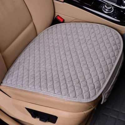 Linen Fabric Car Seat Cover Four Seasons Front Rear Flax Cushion Breathable Protector Mat Pad Auto accessories Universal Size - Ali Teq