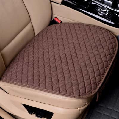 Linen Fabric Car Seat Cover Four Seasons Front Rear Flax Cushion Breathable Protector Mat Pad Auto accessories Universal Size - Ali Teq