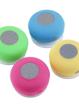 New Arrival Waterproof Silicone Hands-free Mic Suction Wireless Bluetooth MP3 Player Car Speaker Bathroom Shower column Speaker - Ali Teq