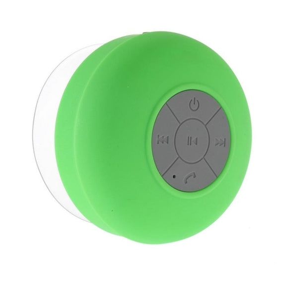 New Arrival Waterproof Silicone Hands-free Mic Suction Wireless Bluetooth MP3 Player Car Speaker Bathroom Shower column Speaker - Ali Teq