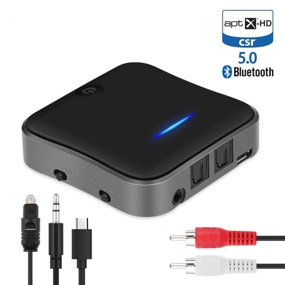 CSR8675 Bluetooth Transmitter 5.0 APTX HD Adapter 3.5mm/SPDIF/Digital Optical Toslink for Car Speaker, Bluetooth Audio Receiver - Ali Teq