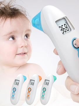 ELERA Non-Contact Baby Thermometer Digital Infrared thermometer for Baby Forehead/Ear Measurement with Fever Alarm Termometro - Ali Teq